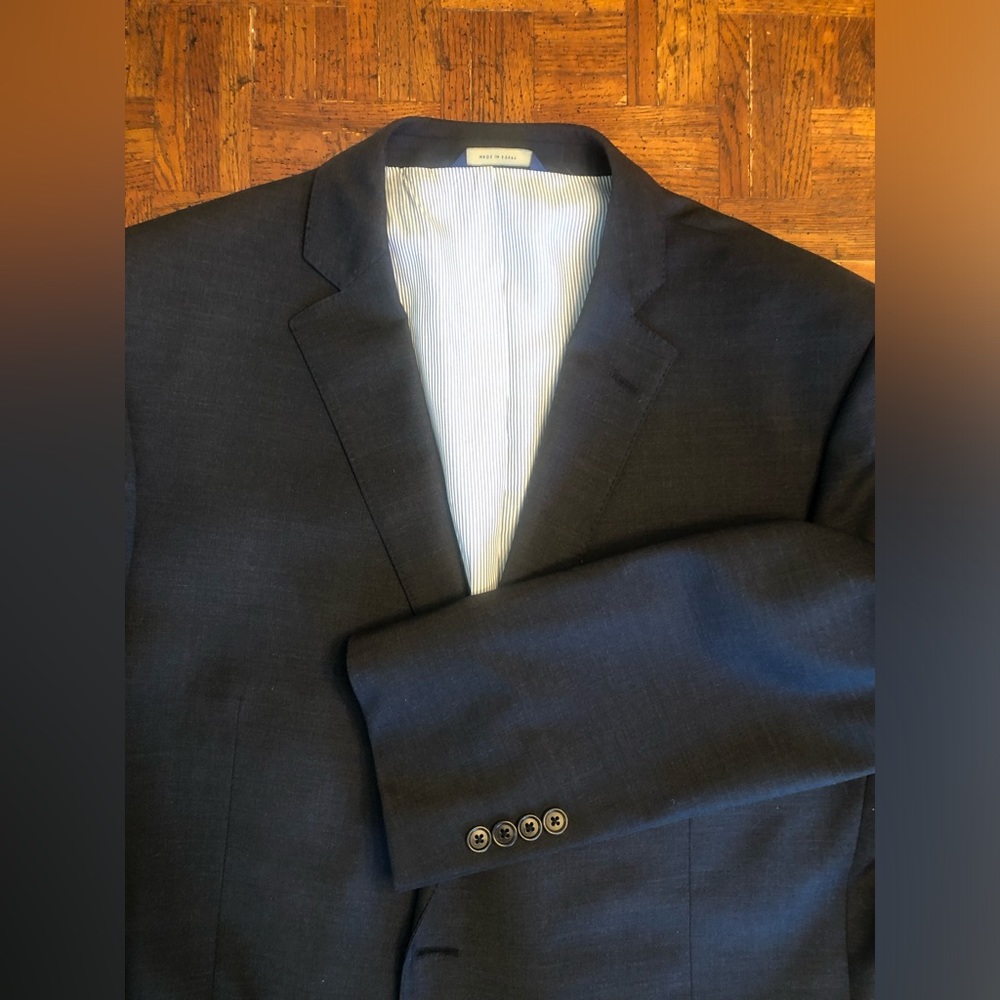 Brooks Brothers dark gray wool suit